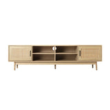 Artiss TV Cabinet Entertainment Unit 180cm Rattan Cole - Flea Market