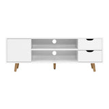 Artiss TV Cabinet Entertainment Unit 120cm White Larin - Flea Market