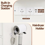 Dressing Table White with LED Bulbs & Stool - Artiss Vanity Desk