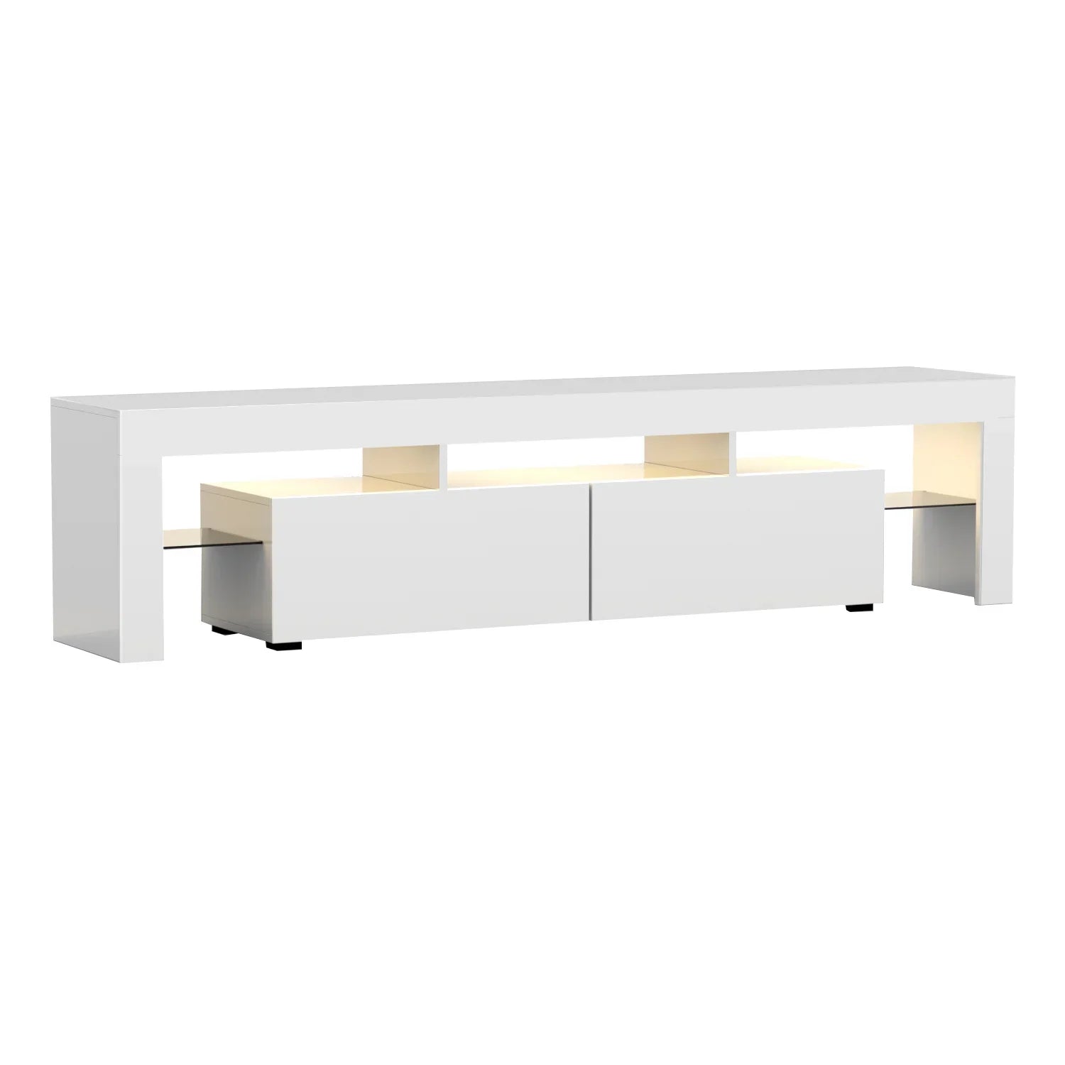 Artiss Entertainment Unit TV Cabinet LED 189cm White Elo - Flea Market
