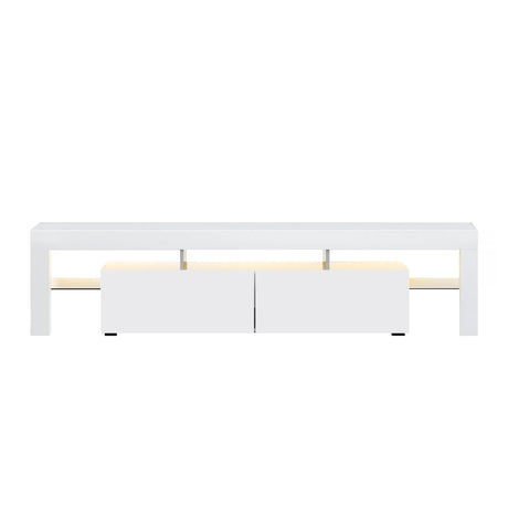 Artiss Entertainment Unit TV Cabinet LED 189cm White Elo - Flea Market