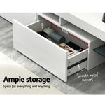 Artiss Entertainment Unit TV Cabinet LED 189cm White Elo - Flea Market