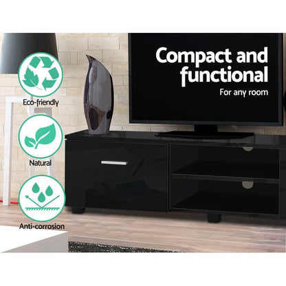 Artiss Entertainment Unit TV Cabinet 140cm Black Jim - Flea Market