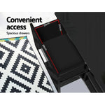 Artiss Entertainment Unit TV Cabinet 140cm Black Jim - Flea Market