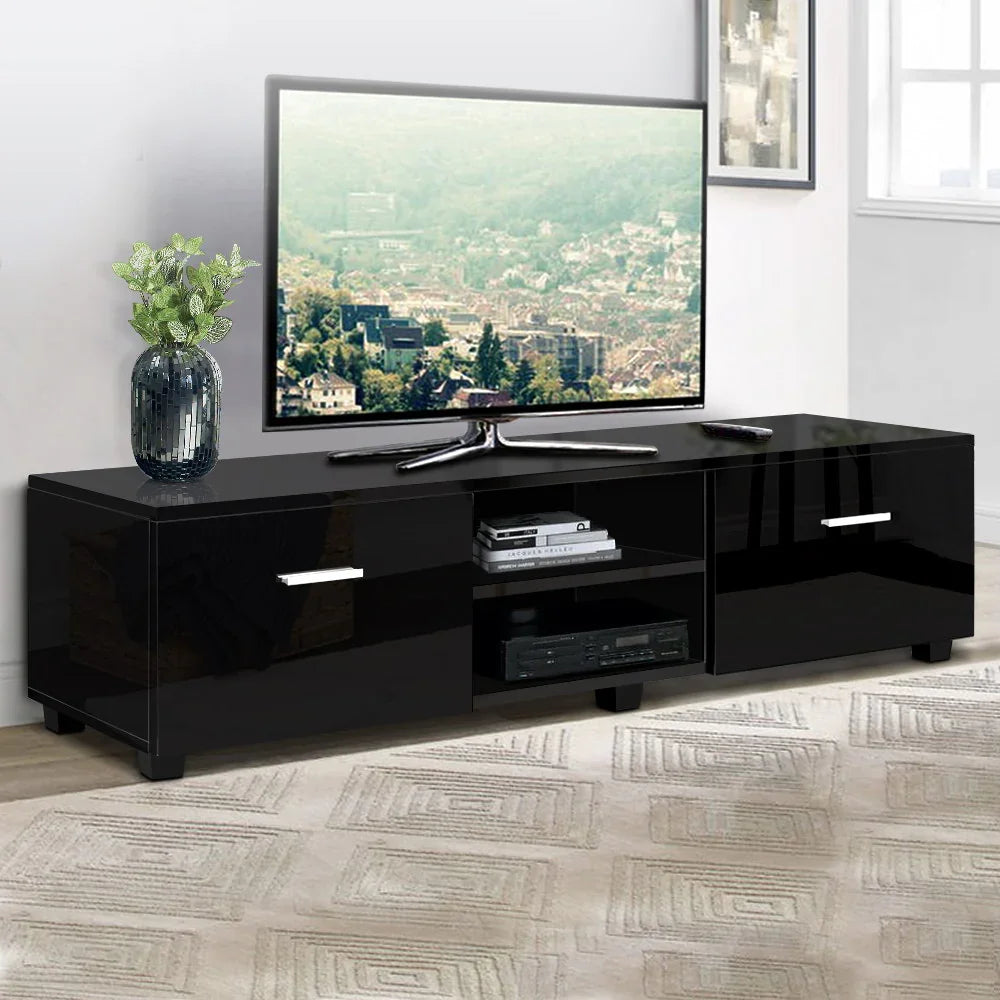 Artiss Entertainment Unit TV Cabinet 140cm Black Jim - Flea Market