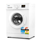 Devanti 8kg Front Load Washing Machine - Quick Wash & Delay Start