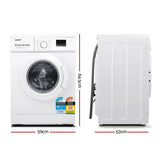 Devanti 8kg Front Load Washing Machine - Quick Wash & Delay Start
