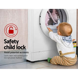 Devanti 8kg Front Load Washing Machine - Quick Wash & Delay Start