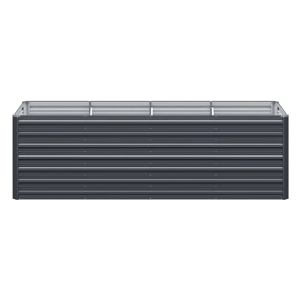 Green Fingers Garden Bed 240x80x77cm Planter Box Raised Container Galvanised - Flea Market