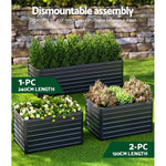 Green Fingers Garden Bed 240x80x77cm Planter Box Raised Container Galvanised - Flea Market