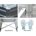 Green Fingers Garden Bed 240x80x77cm Planter Box Raised Container Galvanised - Flea Market