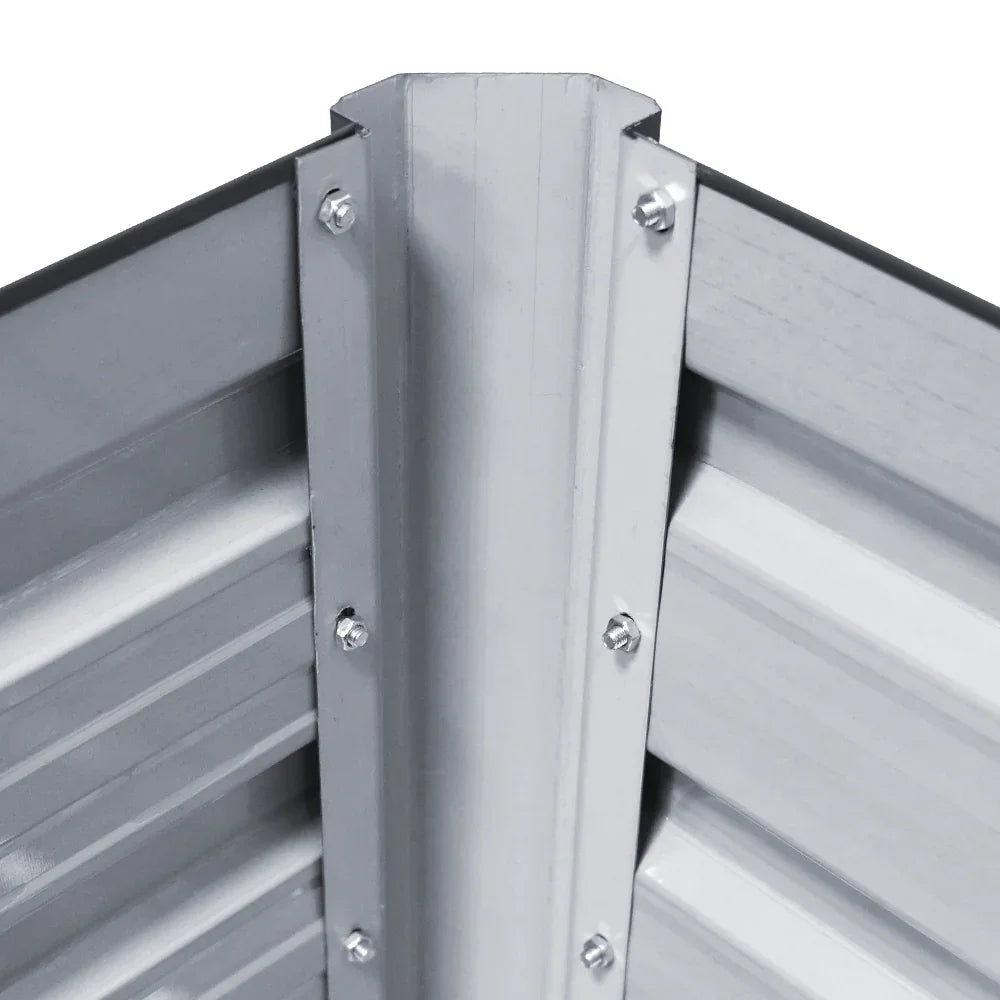 Green Fingers Garden Bed 320X80X45cm Planter Box Raised Container Galvanised Herb - Flea Market