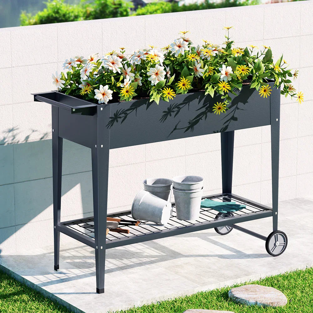 Green Fingers Garden Bed Elevated 100X40X80cm Planter Box Raised Container Herb - Flea Market