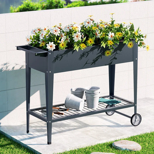 Green Fingers Garden Bed Elevated 100X40X80cm Planter Box Raised Container Herb - Flea Market