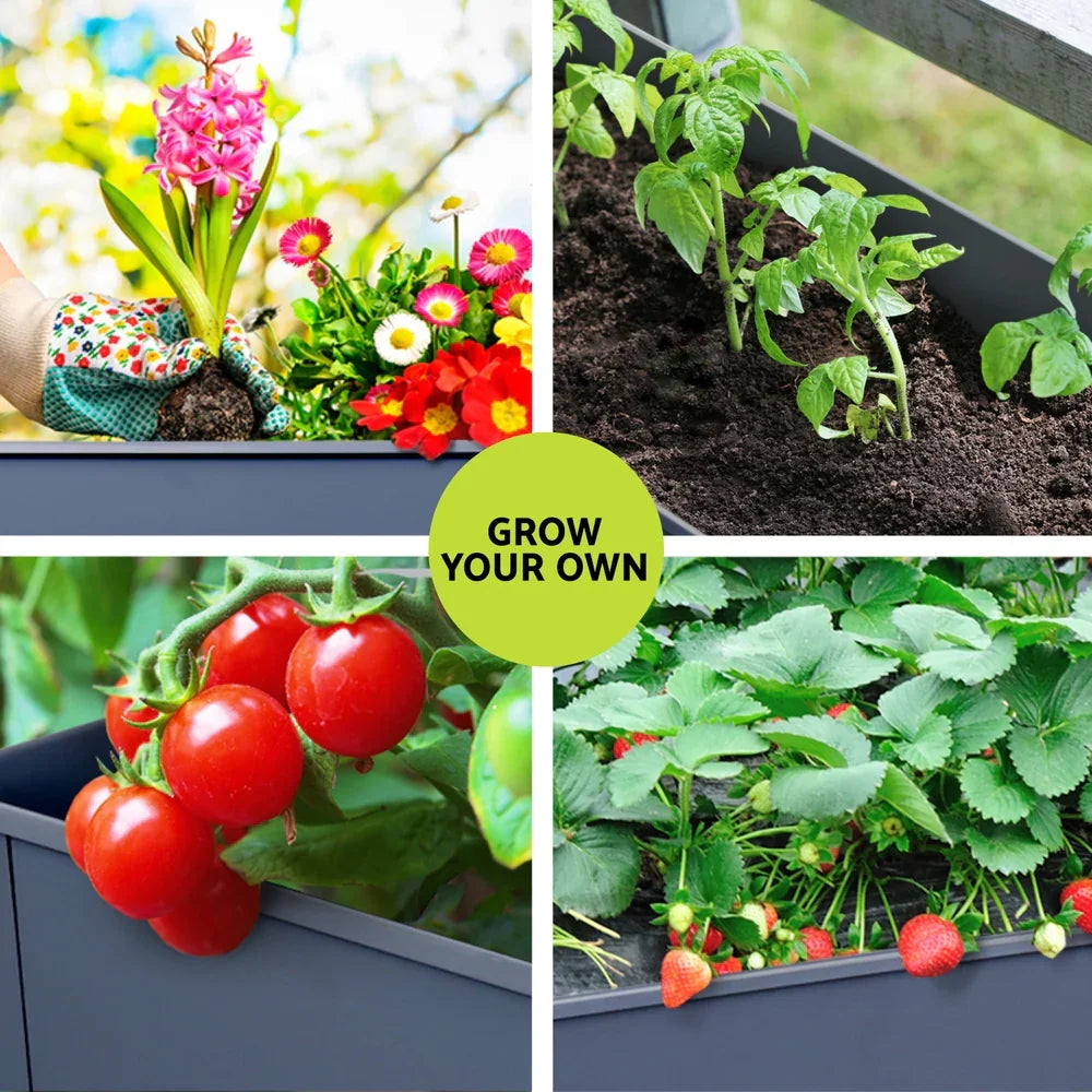 Green Fingers Garden Bed Elevated 100X40X80cm Planter Box Raised Container Herb - Flea Market