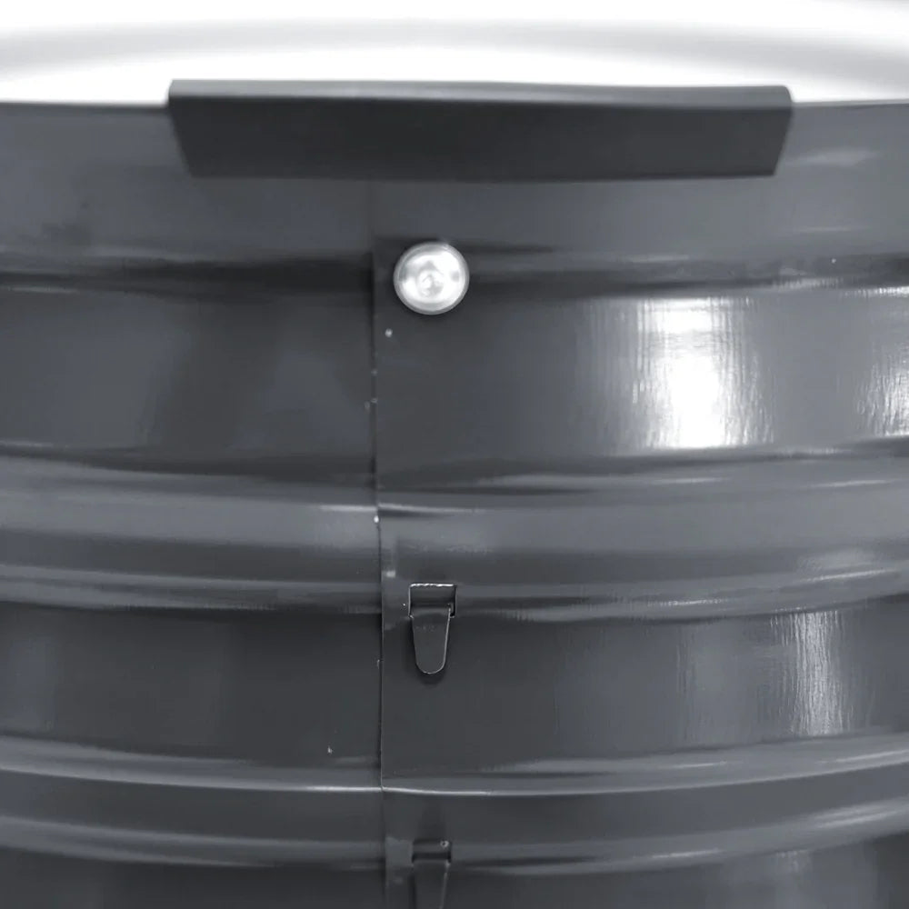 Green Fingers Garden Bed 90X45cm Round Latches Planter Box Raised Galvanised Herb - Flea Market