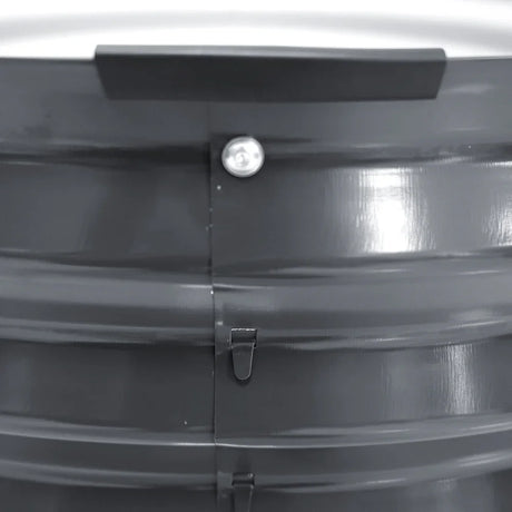 Green Fingers Garden Bed 90X45cm Round Latches Planter Box Raised Galvanised Herb - Flea Market