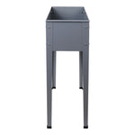 Green Fingers Garden Bed Elevated 100X80X30cm Planter Box Container Galvanised - Flea Market