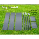 Green Fingers Garden Bed Elevated 100X80X30cm Planter Box Container Galvanised - Flea Market