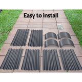 2x Raised Garden Bed 240X80X42cm Oval - Flea Market