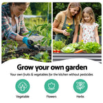 Green Fingers Garden Bed 320X80X42cm Oval Planter Box Raised Container Galvanised