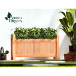 Green Fingers Garden Bed 60x30x33cm Wooden Planter Box Raised Container Growing - Flea Market