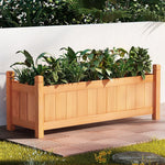 Green Fingers Garden Bed 90x30x33cm Wooden Planter Box Raised Container Growing - Flea Market