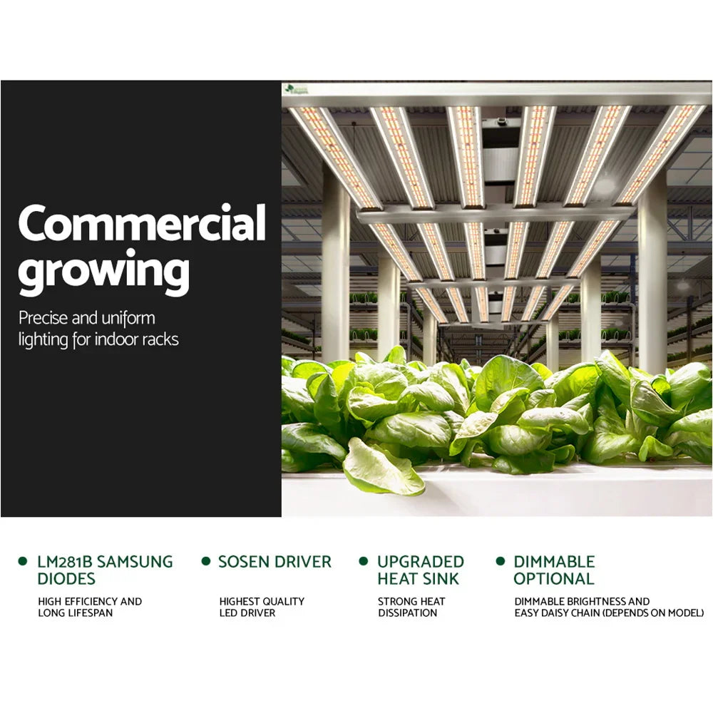 Green Fingers Max 4800W Grow Light LED Full Spectrum Indoor Plant All Stage Growth - Flea Market