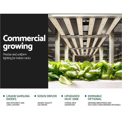 Green Fingers Max 4800W Grow Light LED Full Spectrum Indoor Plant All Stage Growth - Flea Market