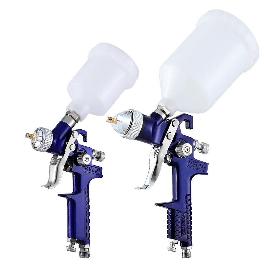 Giantz 2pc HVLP Spray Gun Set Gravity Feed 0.8mm 1.4mm Nozzles