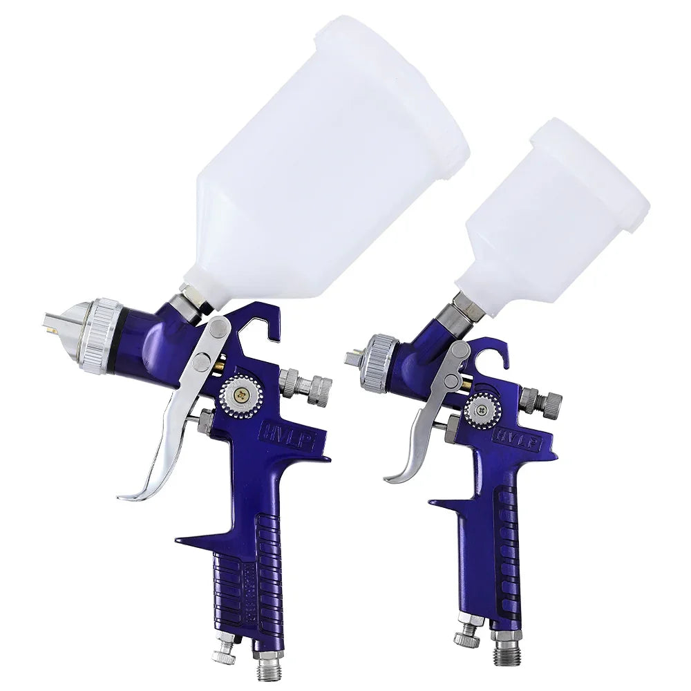 Giantz 2pc HVLP Spray Gun Set Gravity Feed 0.8mm 1.4mm Nozzles