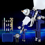 Giantz 2pc HVLP Spray Gun Set Gravity Feed 0.8mm 1.4mm Nozzles