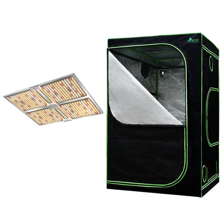 Green Fingers Grow Tent Light Kit 120x120x200CM 4500W LED Full Spectrum - Flea Market