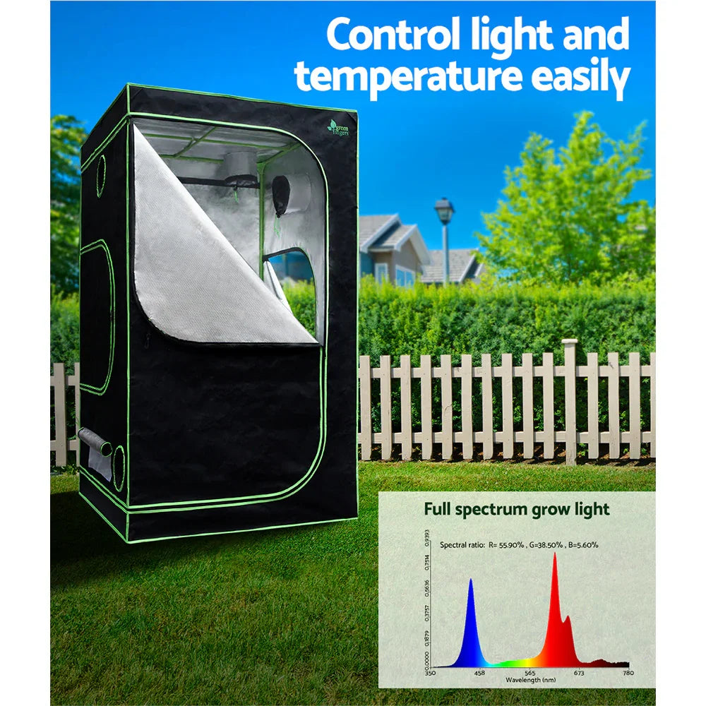 Green Fingers Grow Tent Light Kit 120x120x200CM 4500W LED Full Spectrum - Flea Market