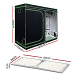 Green Fingers Grow Tent Light Kit 240x120x200CM 2200W LED Full Spectrum - Flea Market