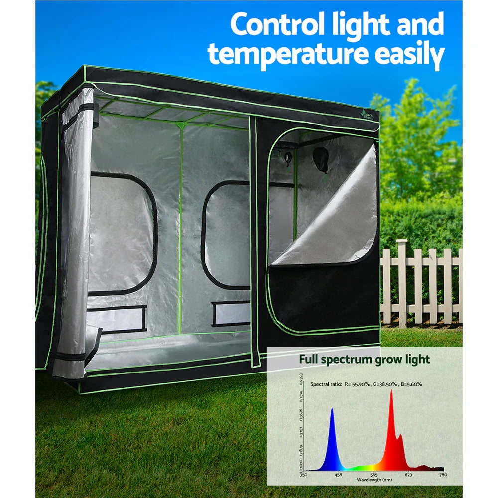 Green Fingers Grow Tent Light Kit 240x120x200CM 2200W LED Full Spectrum - Flea Market