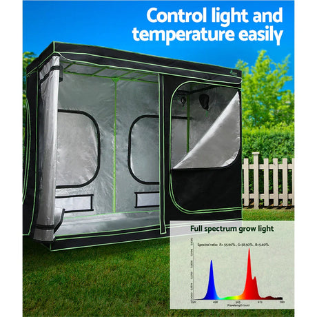 Green Fingers Grow Tent Light Kit 240x120x200CM 2200W LED Full Spectrum - Flea Market