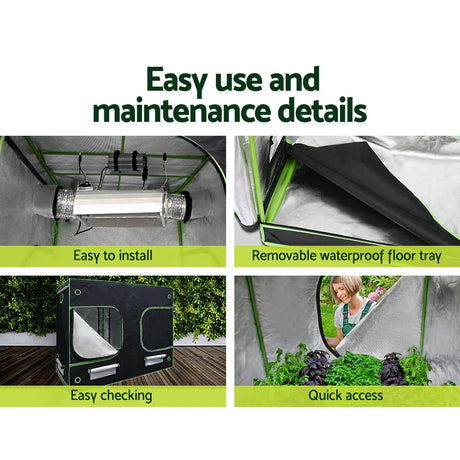Green Fingers Grow Tent Light Kit 240x120x200CM 4500W LED Full Spectrum - Flea Market