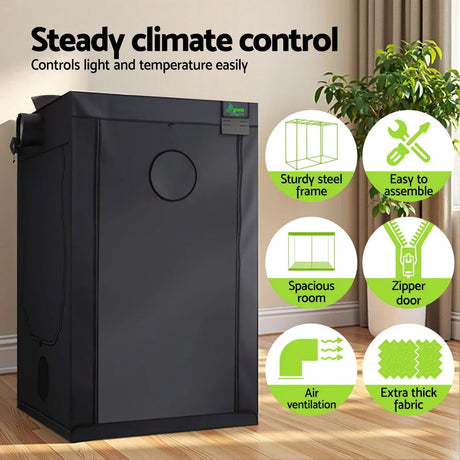 Green Fingers Grow Tent Kits 120x120x200cm Hydroponics Indoor Grow System - Flea Market