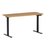 Artiss 140cm Adjustable Desk - Oak Black - Flea Market