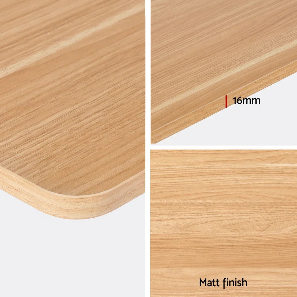 Artiss 140cm Adjustable Desk - Oak Black