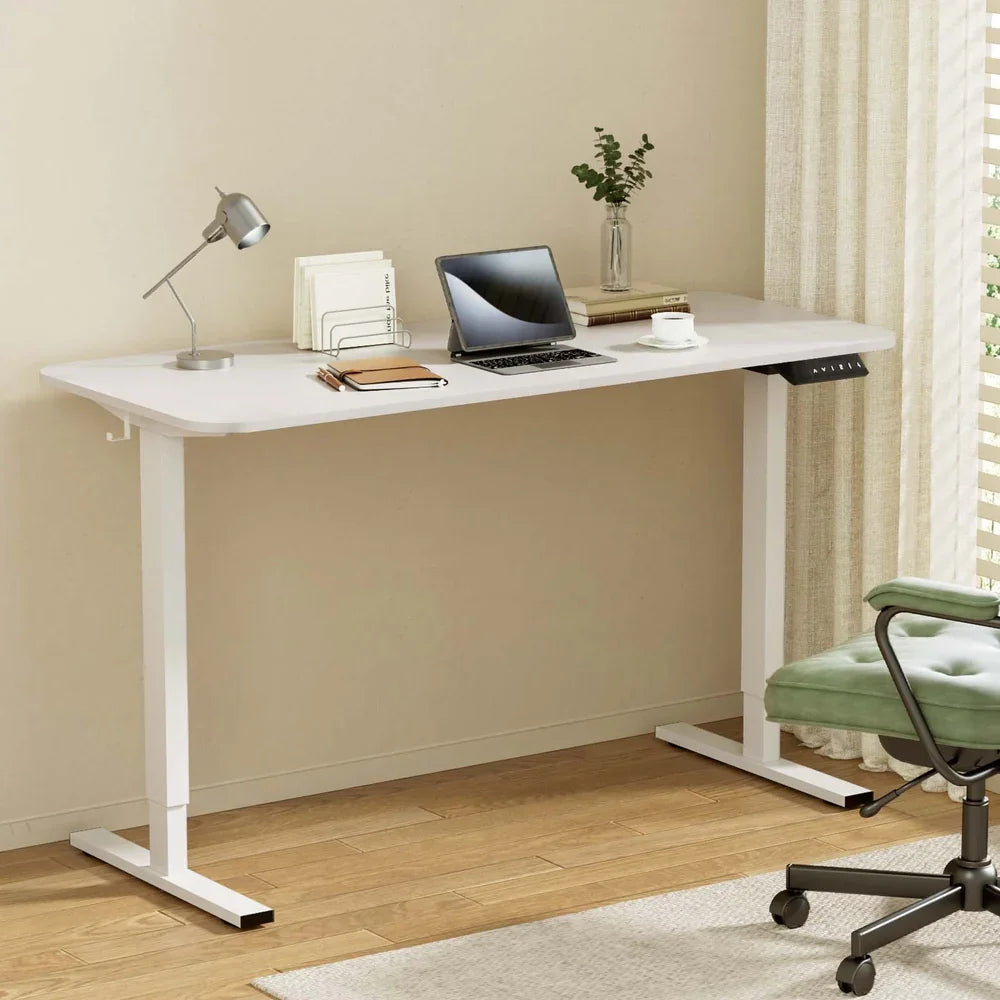 Artiss Electric 140cm Adjustable Standing Desk - White - Flea Market