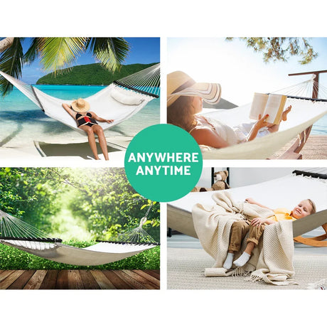 Hammock Bed Outdoor Camping Portable Hanging Chair 2 Person Piillow - Flea Market