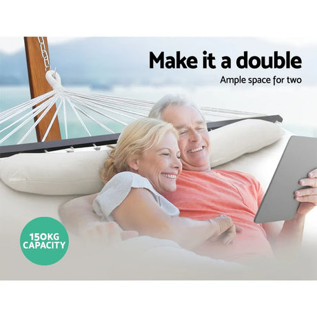 Hammock Bed Outdoor Camping Portable Hanging Chair 2 Person Piillow - Flea Market