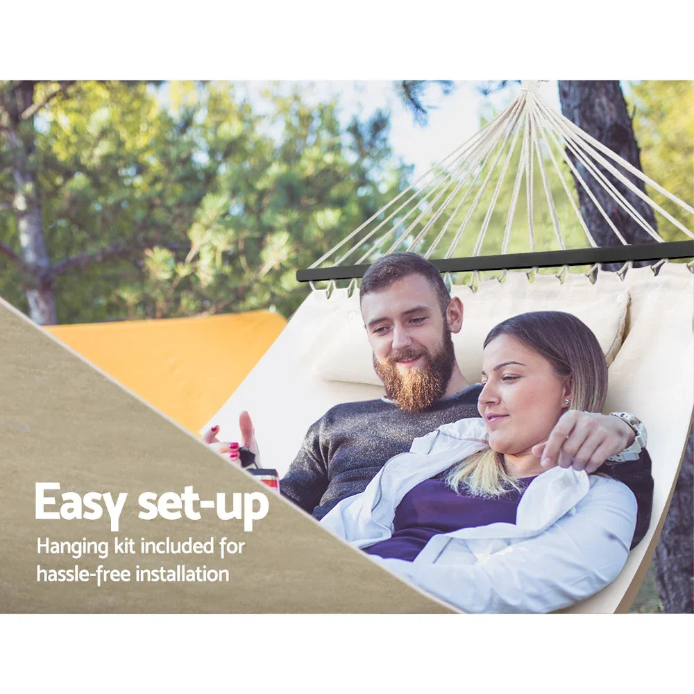 Hammock Bed Outdoor Camping Portable Hanging Chair 2 Person Piillow - Flea Market