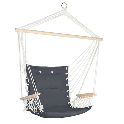 Hammock Chair Hanging with Armrest Camping Hammocks Grey - Flea Market