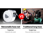 Giantz 10m Retractable Air Hose Reel Wall Mount Swivel Compressor