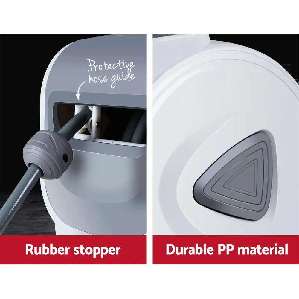 Giantz 20m Retractable Air Hose Reel Wall Mount Swivel Compressor