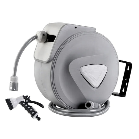 Water Hose Reel 30M Retractable Garden Auto Rewind Spray Gun - Flea Market