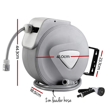 Water Hose Reel 30M Retractable Garden Auto Rewind Spray Gun - Flea Market